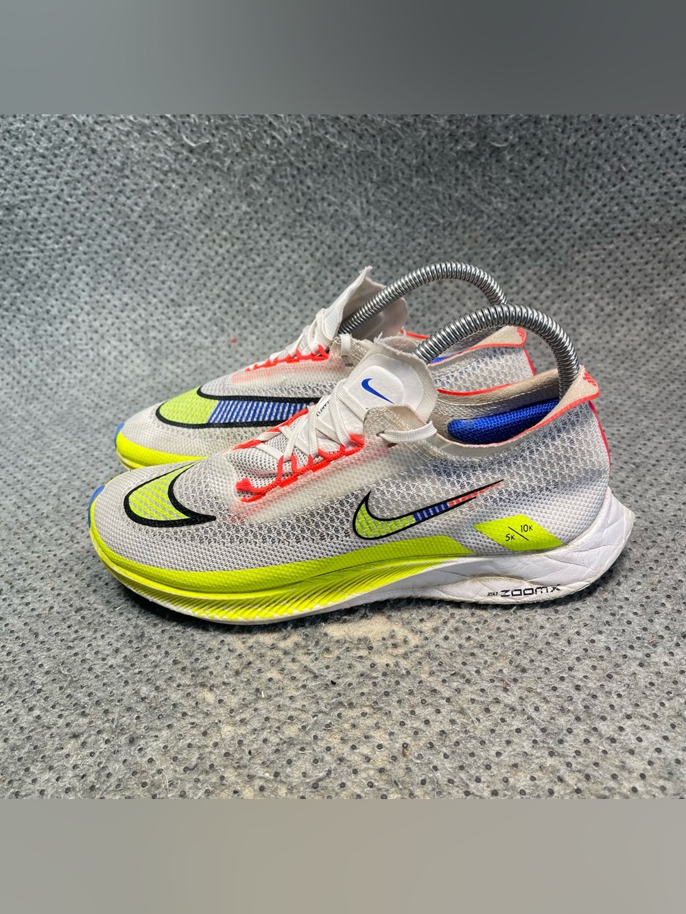 Nike ZoomX Streakfly Premium White Racer Blue Volt Shoes Size 6 Women’s